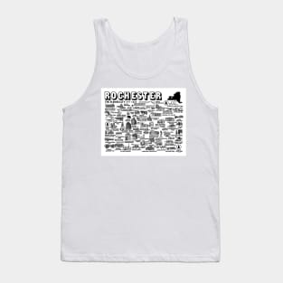 Rochester New York Map Art Tank Top